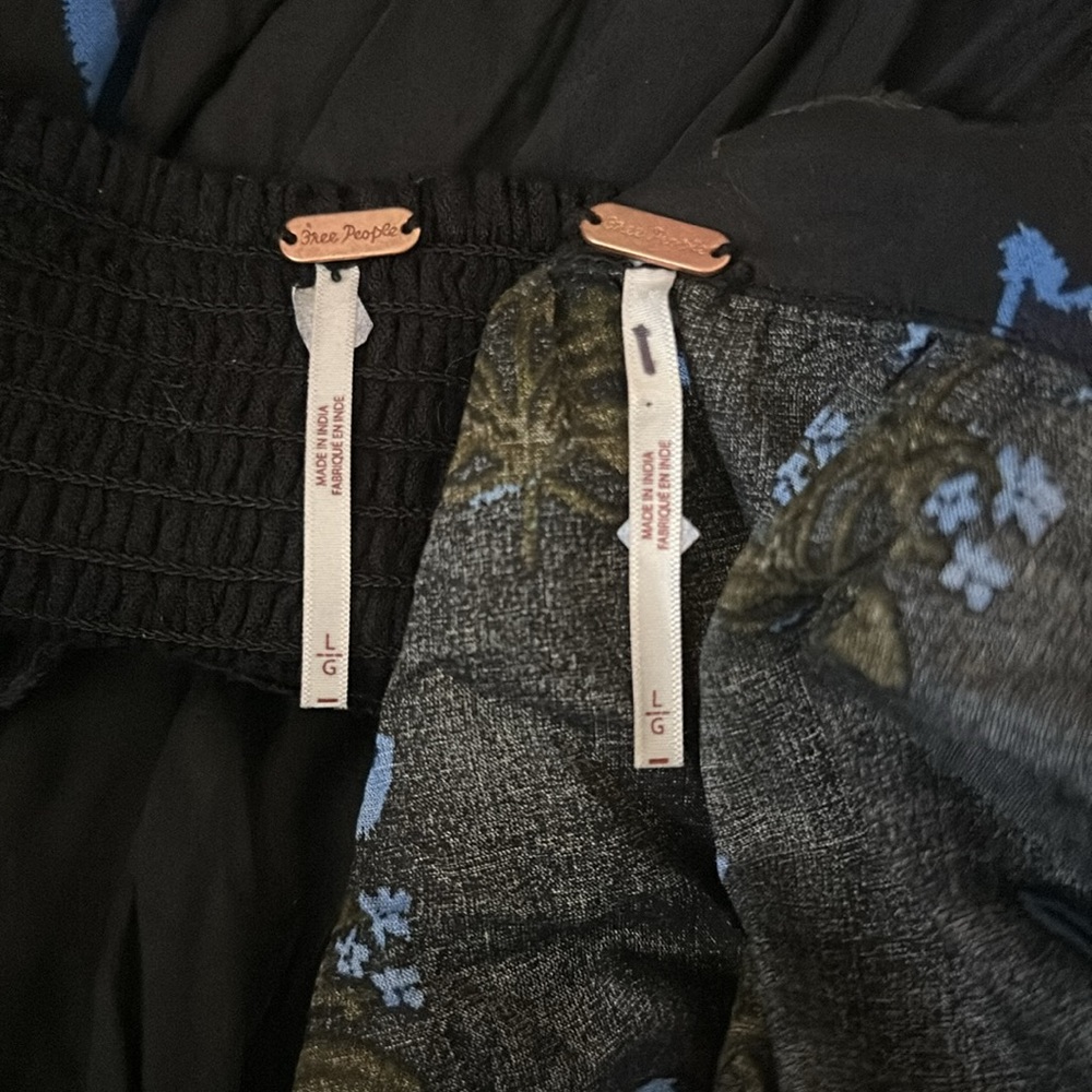{NWOT} $148 FREE PEOPLE Easy To Love Set in Black Combo - Picture 7 of 8